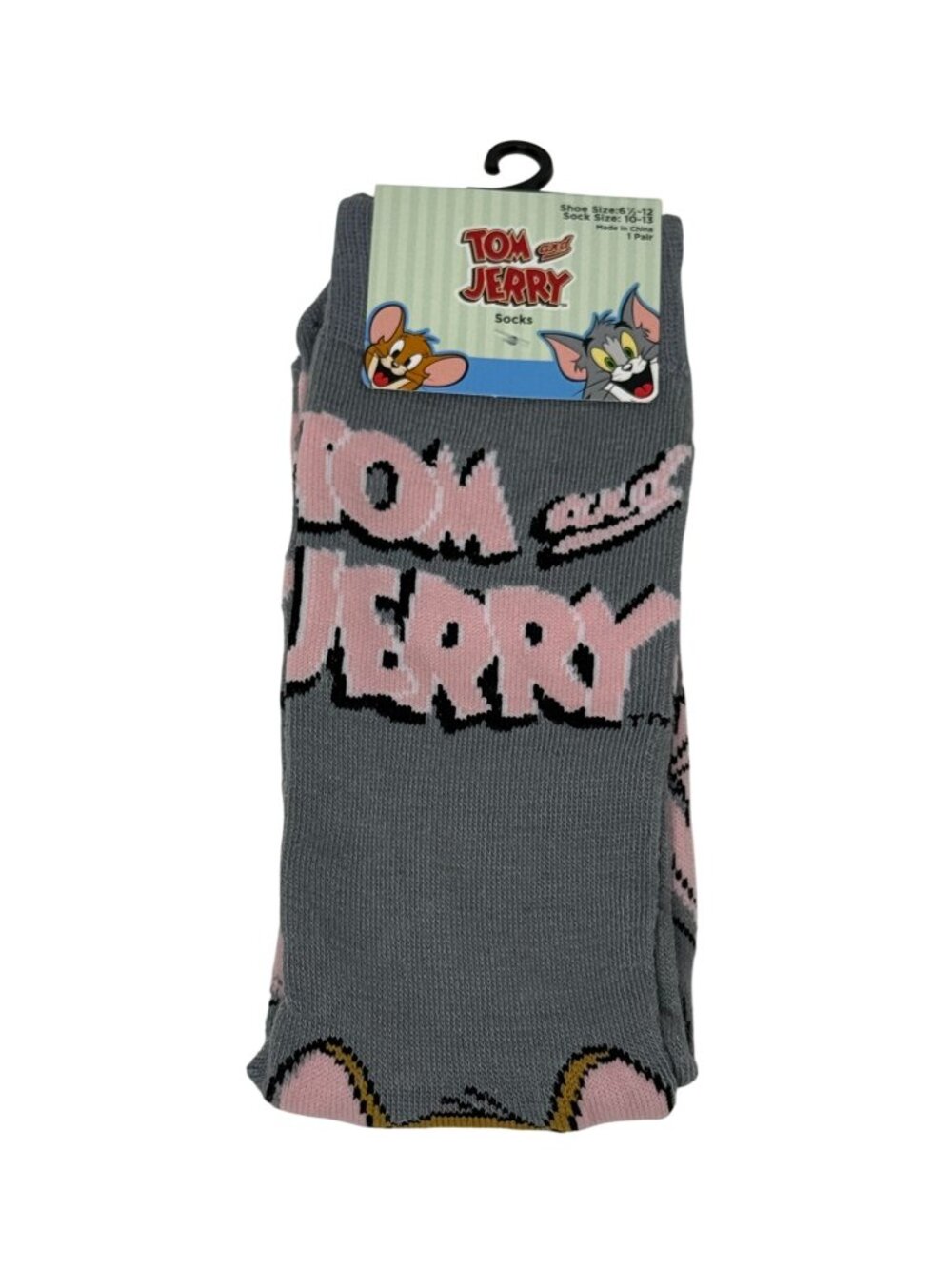 Tom and Jerry Crew Socks Adult Unisex NWT